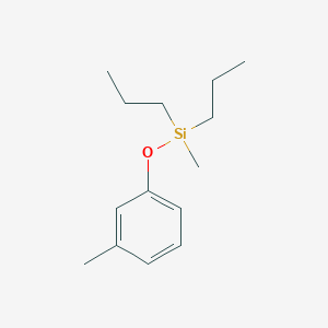 molecular formula C14H24OSi B14620081 Methyl(3-methylphenoxy)dipropylsilane CAS No. 59280-25-0