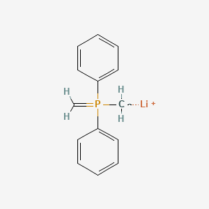 molecular formula C14H14LiP B14620085 Lithium, [(methylenediphenylphosphoranyl)methyl]- CAS No. 59983-62-9