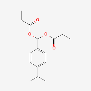 molecular formula C16H22O4 B14620133 [4-(Propan-2-yl)phenyl]methanediyl dipropanoate CAS No. 57547-74-7