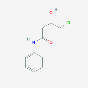 molecular formula C10H12ClNO2 B14620176 4-Chloro-3-hydroxy-N-phenylbutanamide CAS No. 60032-65-7