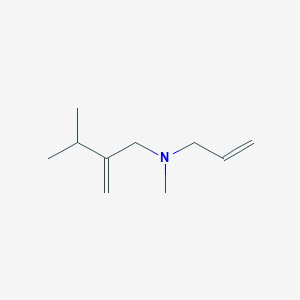 molecular formula C10H19N B14620327 N,3-Dimethyl-2-methylidene-N-(prop-2-en-1-yl)butan-1-amine CAS No. 59015-84-8
