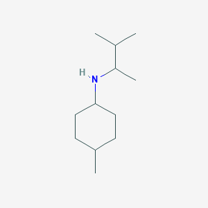 molecular formula C12H25N B1462034 4-methyl-N-(3-methylbutan-2-yl)cyclohexan-1-amine CAS No. 1592019-83-4