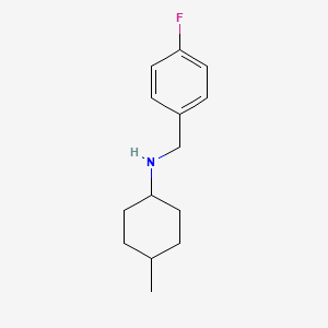 molecular formula C14H20FN B1462036 N-[(4-fluorophenyl)methyl]-4-methylcyclohexan-1-amine CAS No. 1019602-20-0