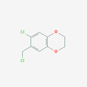 6-Chloro-7-(chloromethyl)-2,3-dihydro-1,4-benzodioxine