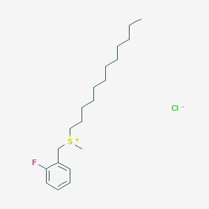 molecular formula C20H34ClFS B14620421 Dodecyl[(2-fluorophenyl)methyl]methylsulfanium chloride CAS No. 56958-02-2