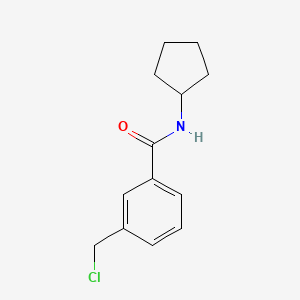 molecular formula C13H16ClNO B1462043 3-(chloromethyl)-N-cyclopentylbenzamide CAS No. 1094431-63-6