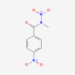 molecular formula C8H7N3O5 B14620448 Benzamide, N-methyl-N,4-dinitro- CAS No. 59476-41-4