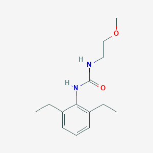 molecular formula C14H22N2O2 B14620471 N-(2,6-Diethylphenyl)-N'-(2-methoxyethyl)urea CAS No. 59759-17-0