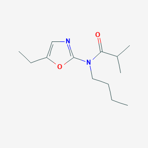molecular formula C13H22N2O2 B14620484 N-Butyl-N-(5-ethyl-1,3-oxazol-2-YL)-2-methylpropanamide CAS No. 57068-95-8