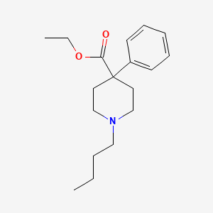 molecular formula C18H27NO2 B14620499 Ethyl 1-butyl-4-phenylpiperidine-4-carboxylate CAS No. 59962-59-3