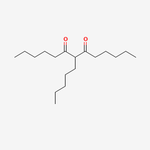 molecular formula C18H34O2 B14620524 7-Pentyltridecane-6,8-dione CAS No. 58009-07-7