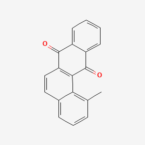 molecular formula C19H12O2 B14620599 1-Methyltetraphene-7,12-dione CAS No. 60451-76-5