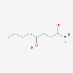 molecular formula C8H17NO2 B14620600 4-Hydroxyoctanamide CAS No. 57753-50-1
