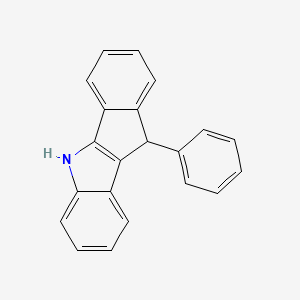 molecular formula C21H15N B14620721 10-Phenyl-5,10-dihydroindeno[1,2-b]indole CAS No. 60432-61-3