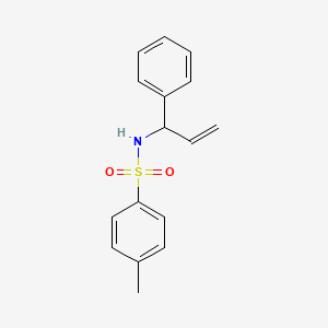molecular formula C16H17NO2S B14620823 Benzenesulfonamide, 4-methyl-N-(1-phenyl-2-propenyl)- CAS No. 58567-43-4