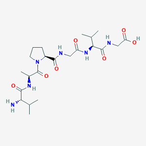 molecular formula C22H38N6O7 B14620826 Val-Ala-Pro-Gly-Val-Gly CAS No. 58272-50-7