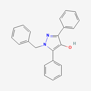 molecular formula C22H18N2O B14620834 1-Benzyl-3,5-diphenyl-1H-pyrazol-4-ol CAS No. 60627-49-8