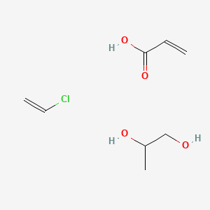 molecular formula C8H15ClO4 B14620836 Chloroethene;propane-1,2-diol;prop-2-enoic acid CAS No. 57495-45-1