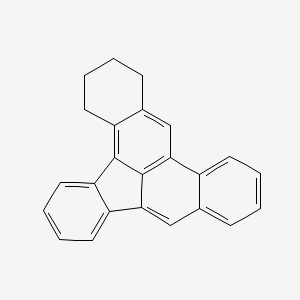 molecular formula C24H18 B14620881 Dibenz(a,e)aceanthrylene, 1,2,3,4-tetrahydro- CAS No. 60032-80-6