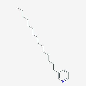 molecular formula C20H35N B14620890 Pyridine, 3-pentadecyl- CAS No. 58069-41-3