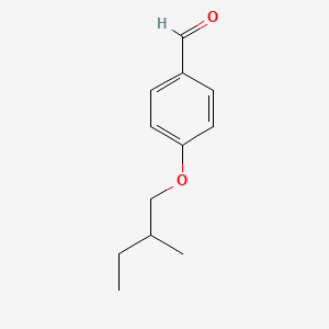 molecular formula C12H16O2 B14620919 4-(2-Methylbutoxy)benzaldehyde CAS No. 59472-04-7