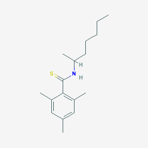 molecular formula C17H27NS B14620984 N-(Heptan-2-yl)-2,4,6-trimethylbenzene-1-carbothioamide CAS No. 58048-52-5