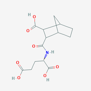 molecular formula C14H19NO7 B14620992 N-(3-Carboxybicyclo[2.2.1]heptane-2-carbonyl)-L-glutamic acid CAS No. 58480-07-2