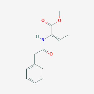molecular formula C13H15NO3 B14621004 Methyl 2-(2-phenylacetamido)but-2-enoate CAS No. 60027-54-5
