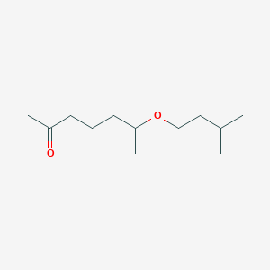 molecular formula C12H24O2 B14621072 6-(3-Methylbutoxy)heptan-2-one CAS No. 57906-45-3