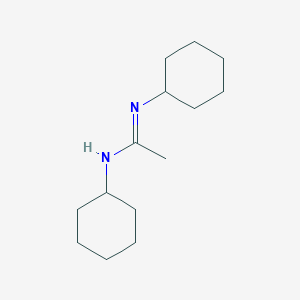 molecular formula C14H26N2 B14621126 N,N'-dicyclohexylethanimidamide CAS No. 57999-32-3