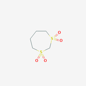 molecular formula C5H10O4S2 B14621183 1,3-Dithiepane 1,1,3,3-tetraoxide CAS No. 57542-77-5