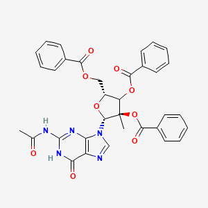 N-Acetyl-2'-C-methyl-guanosine 2',3',5'-tribenzoate
