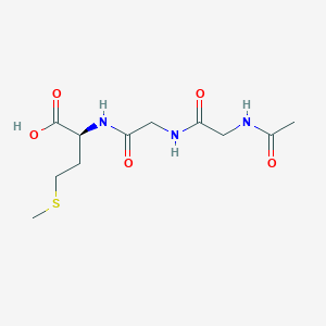 molecular formula C11H19N3O5S B14621200 N-Acetylglycylglycyl-L-methionine CAS No. 59479-94-6