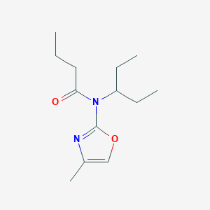 molecular formula C13H22N2O2 B14621213 N-(4-Methyl-1,3-oxazol-2-yl)-N-(pentan-3-yl)butanamide CAS No. 57068-58-3