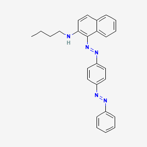 molecular formula C26H25N5 B14621268 N-Butyl-1-[(E)-{4-[(E)-phenyldiazenyl]phenyl}diazenyl]naphthalen-2-amine CAS No. 57723-73-6