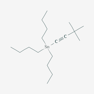 molecular formula C18H36Sn B14621272 Stannane, tributyl(3,3-dimethyl-1-butynyl)- CAS No. 58064-10-1