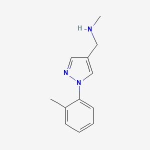N-Methyl-1-[1-(2-methylphenyl)-1H-pyrazol-4-YL]methanamine