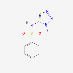 molecular formula C9H10N4O2S B14621342 N-(1-Methyl-1H-1,2,3-triazol-5-yl)benzenesulfonamide CAS No. 57241-13-1