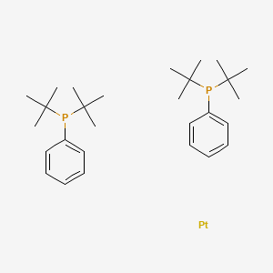 molecular formula C28H46P2Pt B14621353 Ditert-butyl(phenyl)phosphane;platinum CAS No. 59765-06-9