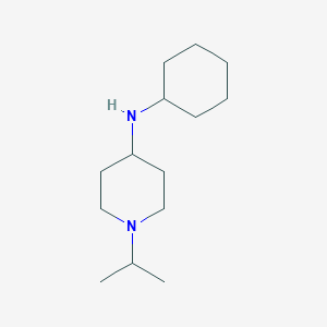 molecular formula C14H28N2 B1462136 N-cyclohexyl-1-(propan-2-yl)piperidin-4-amine CAS No. 1019526-18-1