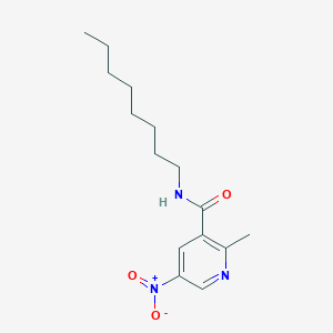 molecular formula C15H23N3O3 B14621365 2-Methyl-5-nitro-N-octylpyridine-3-carboxamide CAS No. 60524-38-1