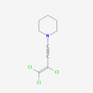 molecular formula C9H10Cl3N B14621459 Piperidine, 1-(3,4,4-trichloro-3-buten-1-ynyl)- CAS No. 60014-61-1