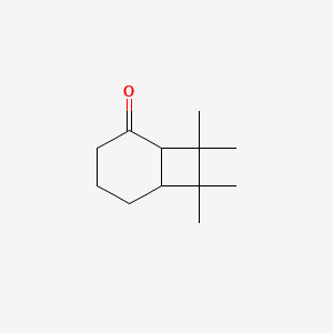 molecular formula C12H20O B14621475 Bicyclo[4.2.0]octan-2-one, 7,7,8,8-tetramethyl- CAS No. 60507-31-5