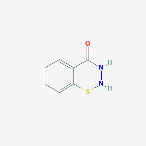 molecular formula C7H6N2OS B14621541 2,3-Dihydro-4H-1,2,3-benzothiadiazin-4-one CAS No. 57324-66-0