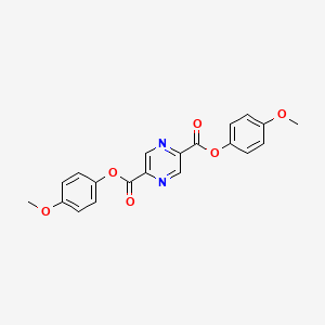 molecular formula C20H16N2O6 B14621582 Bis(4-methoxyphenyl) pyrazine-2,5-dicarboxylate CAS No. 57467-33-1