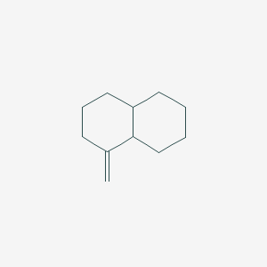 molecular formula C11H18 B14621682 Naphthalene, decahydro-1-methylene- CAS No. 57662-70-1