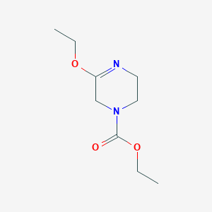 molecular formula C9H16N2O3 B14621709 Ethyl 5-ethoxy-3,6-dihydropyrazine-1(2H)-carboxylate CAS No. 60928-31-6
