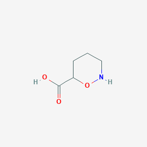 molecular formula C5H9NO3 B14621717 1,2-Oxazinane-6-carboxylic acid CAS No. 58893-34-8