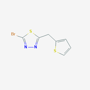 2-Bromo-5-(thiophen-2-ylmethyl)-1,3,4-thiadiazole