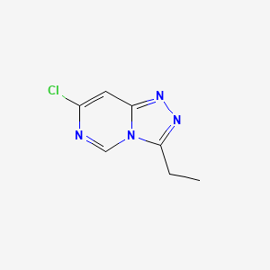 molecular formula C7H7ClN4 B1462182 7-Chloro-3-ethyl-[1,2,4]triazolo[4,3-c]pyrimidine CAS No. 1094260-61-3